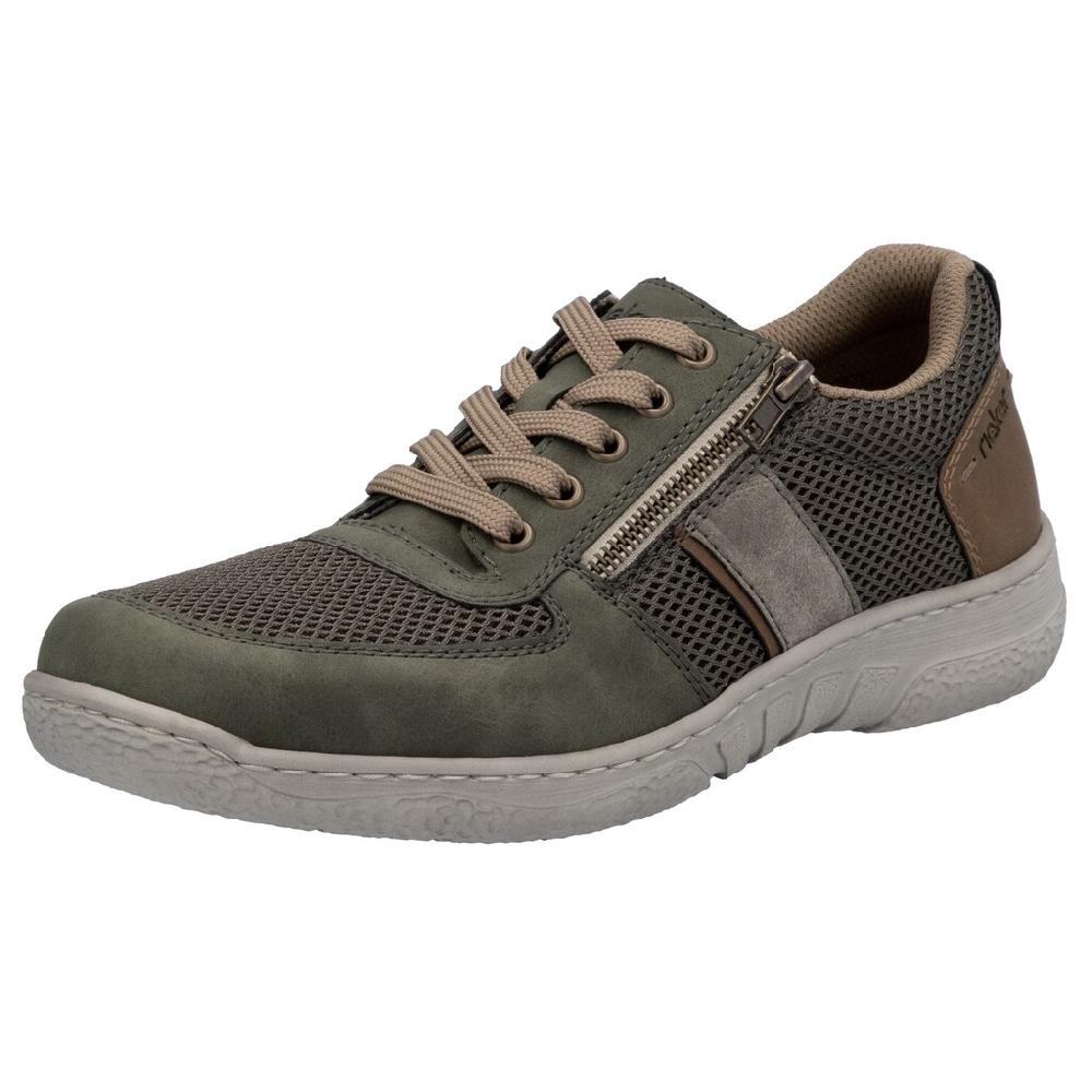 Rieker Sneaker Halbschuh Schnürschuh Freizeitschuh mit seitlichem Reißverschluss bestellen
