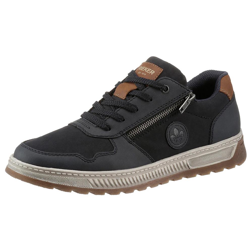 Rieker Sneaker mit Kontrastbesatz Freizeitschuh Halbschuh Schnürschuh kaufen