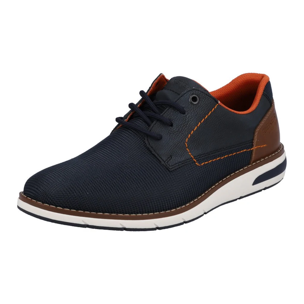 Rieker Sneaker mit kontrastfarbener Ziernaht Freizeitschuh Halbschuh Schnürschuh online kaufen