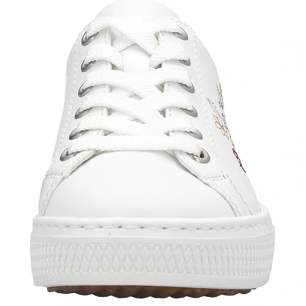 Rieker Sneaker Mit Seitlicher Blumenstickerei Freizeitschuh Halbschuh Schnürschuh Kaufen