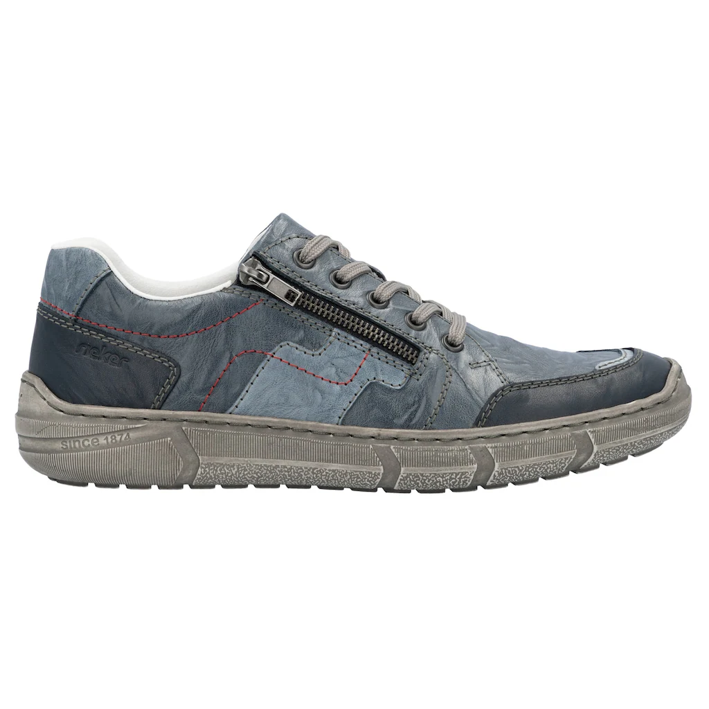 Rieker Sneaker Schnürschuh Halbschuh Freizeitschuh Mit Reißverschluss ▷ Für