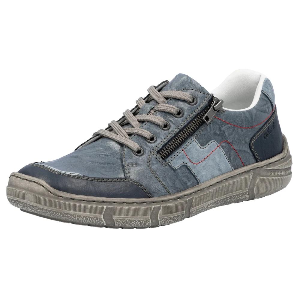 Rieker Sneaker Schnürschuh Halbschuh Freizeitschuh mit Reißverschluss ▷ für