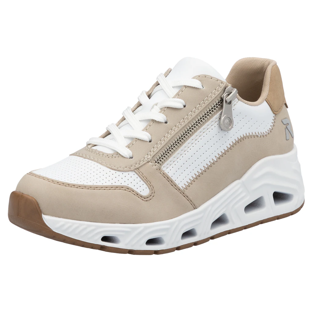 RIEKER Sport Keilsneaker Schnürschuh Halbschuh Freizeitsneaker mit Reißverschluss kaufen
