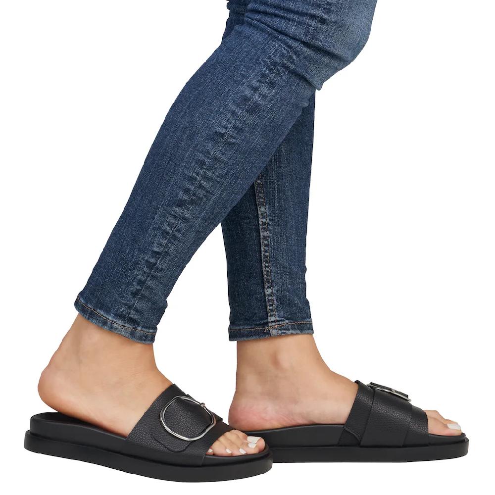 RIEKER Sport Pantolette Sommerschuh Strandschuh Urlaubschuh Hausschuh Mit Zierschnalle