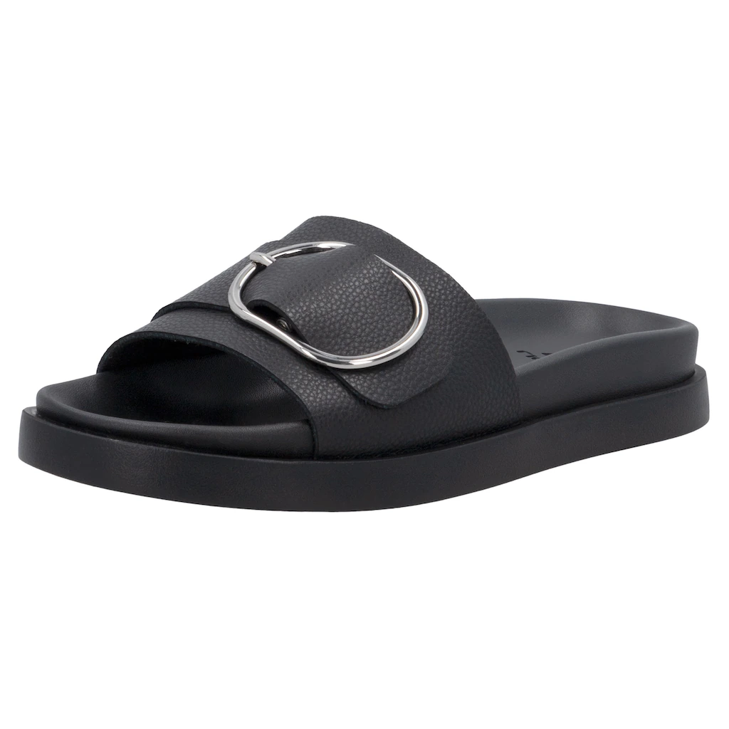 RIEKER Sport Pantolette Sommerschuh Strandschuh Urlaubschuh Hausschuh mit Zierschnalle