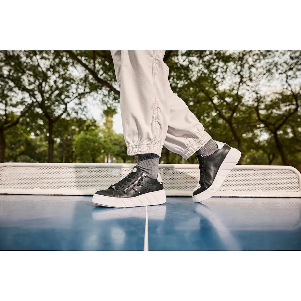 RIEKER Sport Plateausneaker Freizeitschuh Halbschuh Schnürschuh Mit Seitlicher Perforation Kaufen