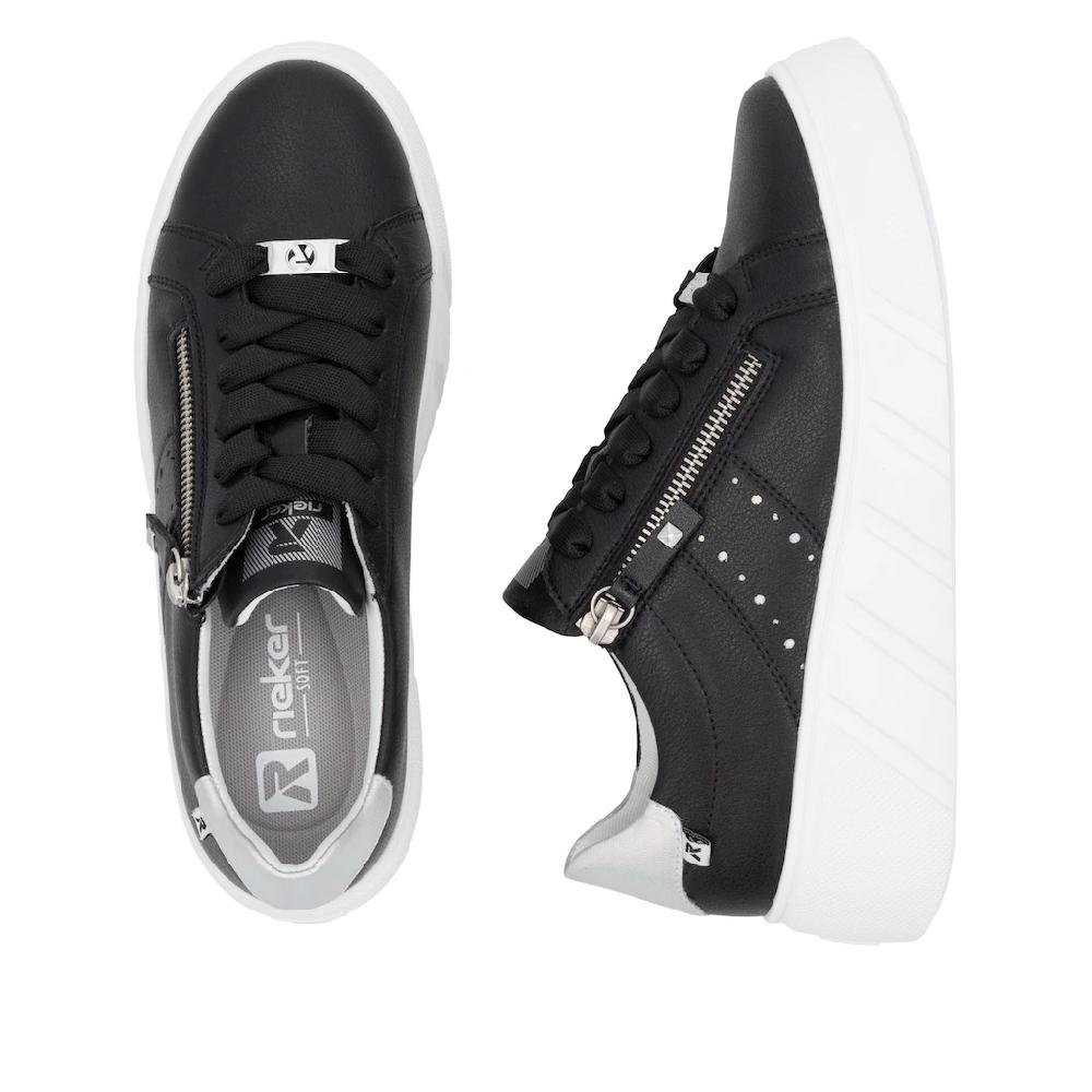 RIEKER Sport Plateausneaker Freizeitschuh Halbschuh Schnürschuh Mit Seitlicher Perforation Kaufen