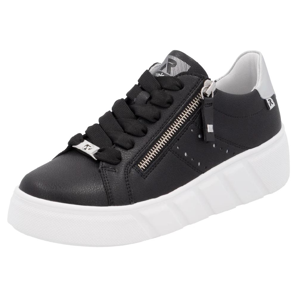 RIEKER Sport Plateausneaker Freizeitschuh Halbschuh Schnürschuh mit seitlicher Perforation kaufen