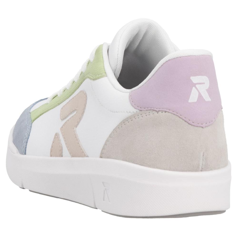 RIEKER Sport Plateausneaker Schnürschuh Halbschuh Freizeitschuh Mit Pastellfarbenen Akzenten Online Kaufen