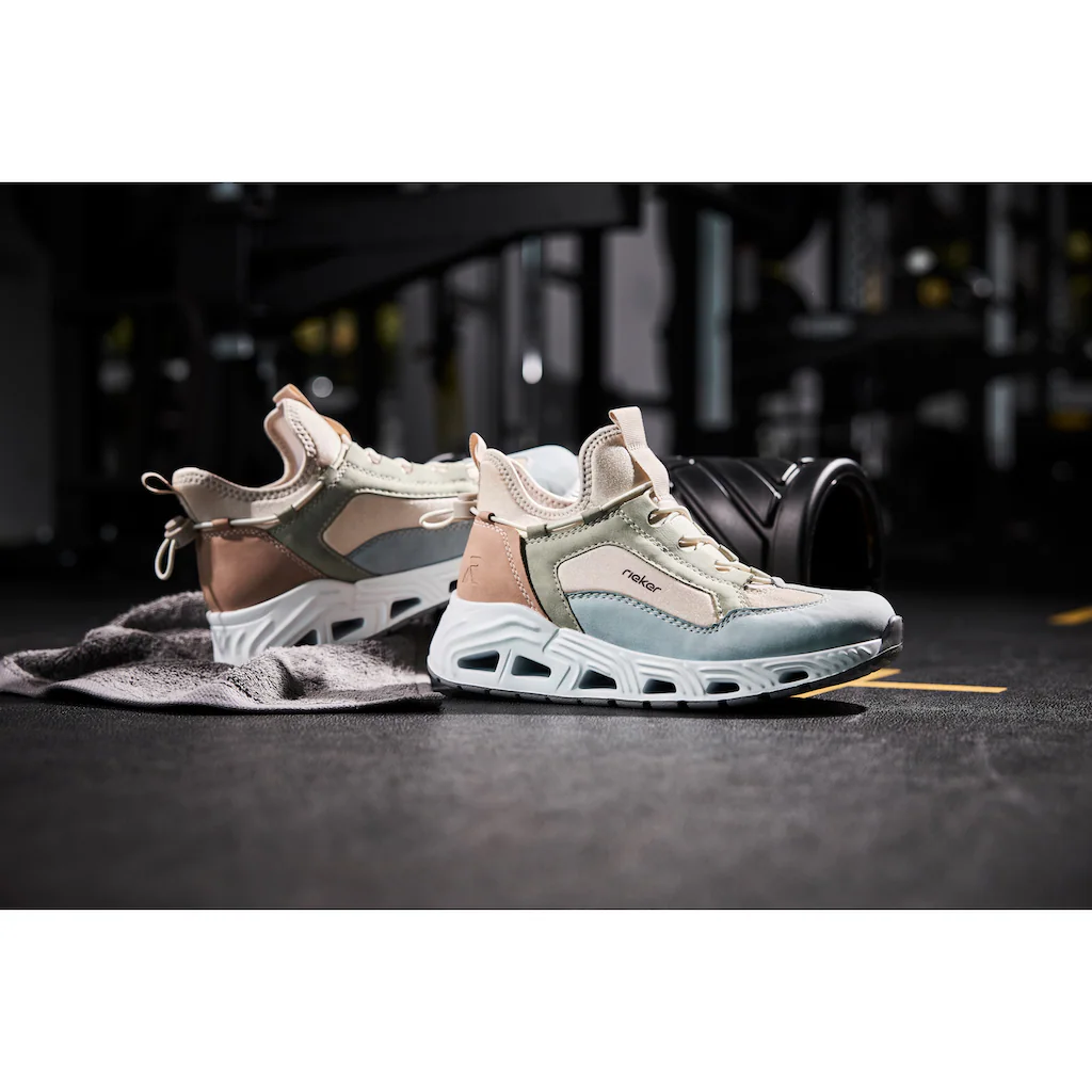 RIEKER Sport Slip-On Sneaker High Top Sneaker Schlupfschuh Mit Schnellverschluss Hinten