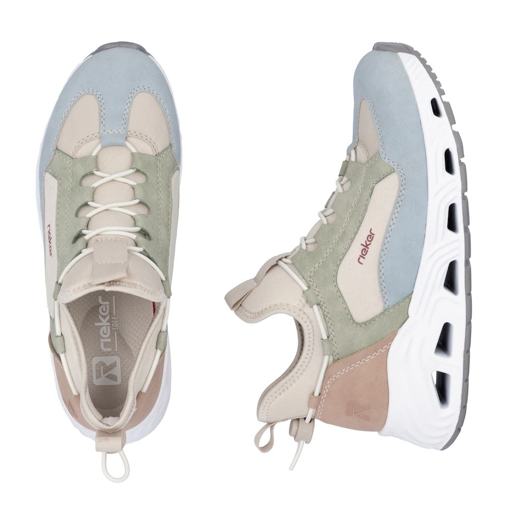 RIEKER Sport Slip-On Sneaker High Top Sneaker Schlupfschuh Mit Schnellverschluss Hinten