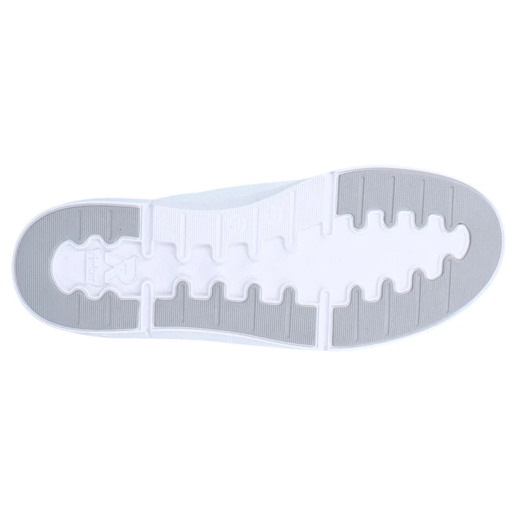 (RIEKER Sport Sneaker In Monochromer Optik Freizeitschuh Halbschuh Schnürschuh