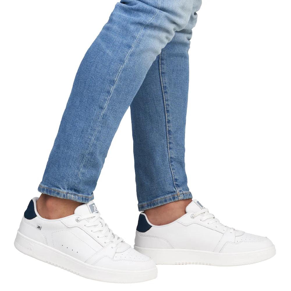 RIEKER Sport Sneaker Schnürschuh Freizeitsneaker Halbschuh Mit Dezenter Perforation ▷ Für