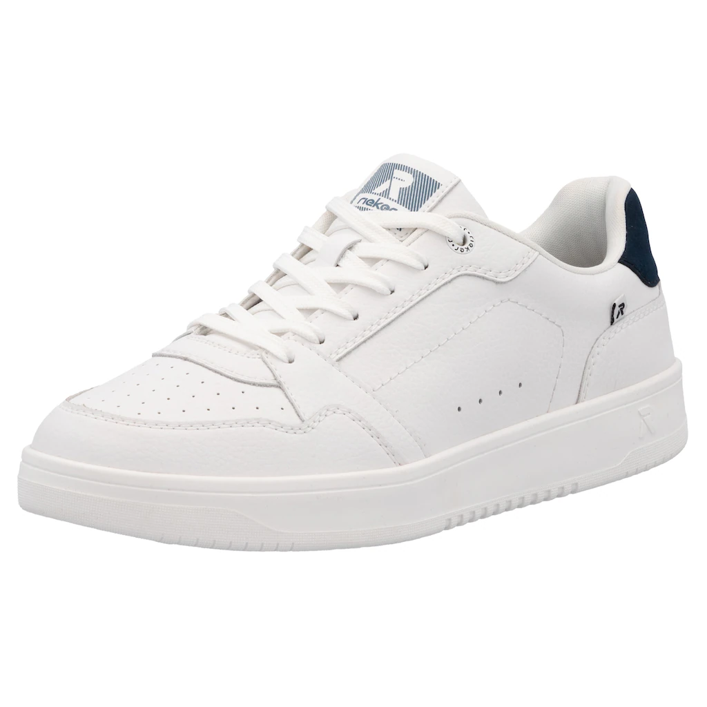 RIEKER Sport Sneaker Schnürschuh Freizeitsneaker Halbschuh mit dezenter Perforation ▷ für