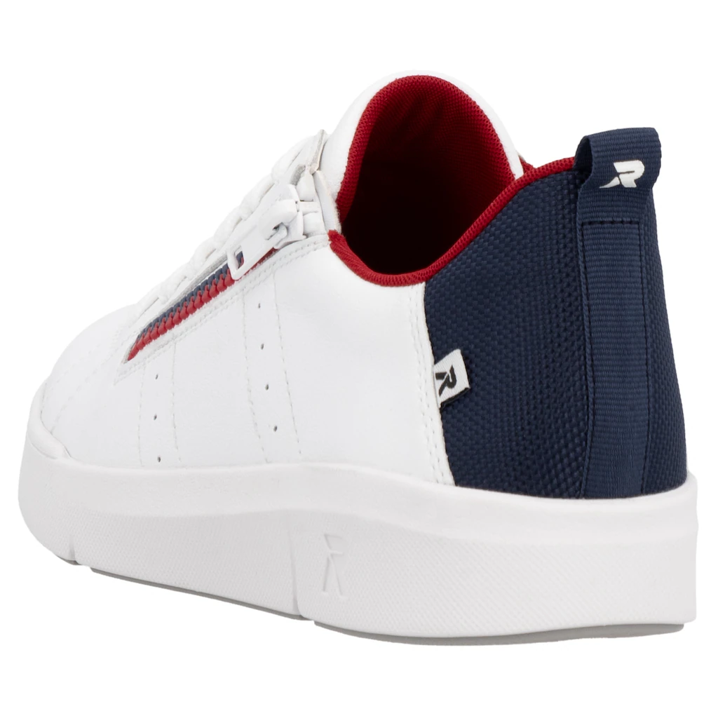 RIEKER Sport Sneaker Schnürung Und Reißverschluss Freizeitschuh Halbschuh Schnürschuh ▷ Für