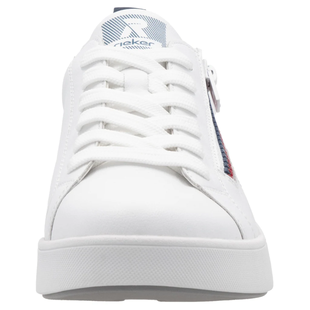 RIEKER Sport Sneaker Schnürung Und Reißverschluss Freizeitschuh Halbschuh Schnürschuh ▷ Für