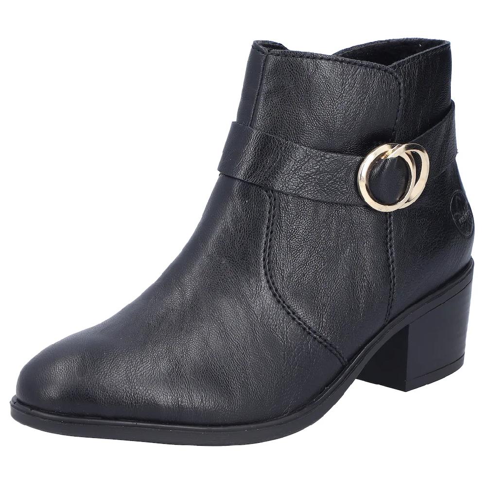 Rieker Stiefelette Ankleboots Blockabsatz mit Innenreißverschluss online bestellen