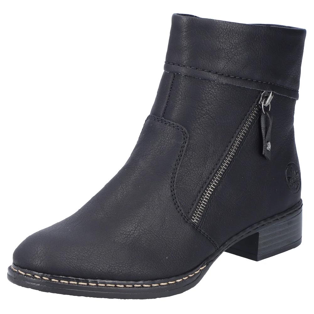 Rieker Stiefelette Boots Ankleboots Blockabsatz mit praktischem Innenreißverschluss online bestellen