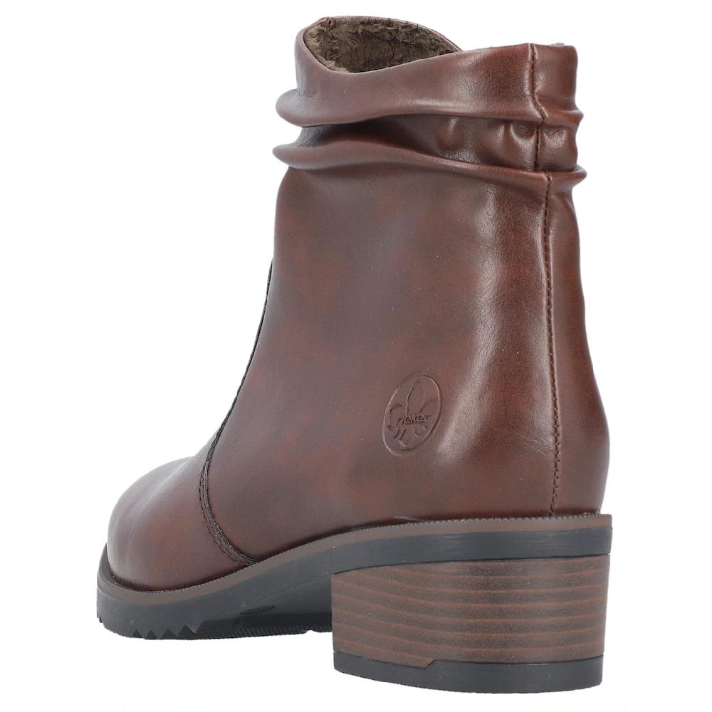 Rieker Stiefelette Boots Blockabsatz Slouchy Schaft Mit Innenreißverschluss Bestellen