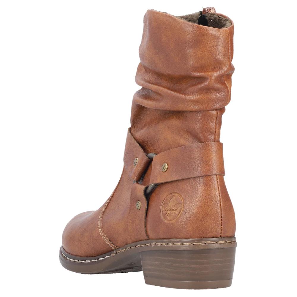 Rieker Stiefelette Cowboyboots Westernstiefelette Blockabsatz Mit Zierriemen Online Bestellen
