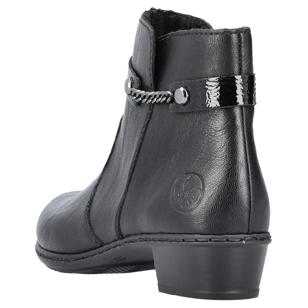 Rieker Stiefelette Mit Kleiner Zierkette Am Schaft Schmale Form Kaufen