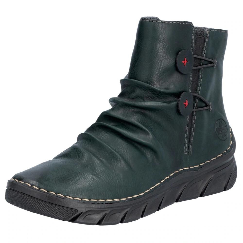 Rieker Stiefelette Winterboots Keilsohle Innenreißverschluss und slouchy Schaft online bestellen