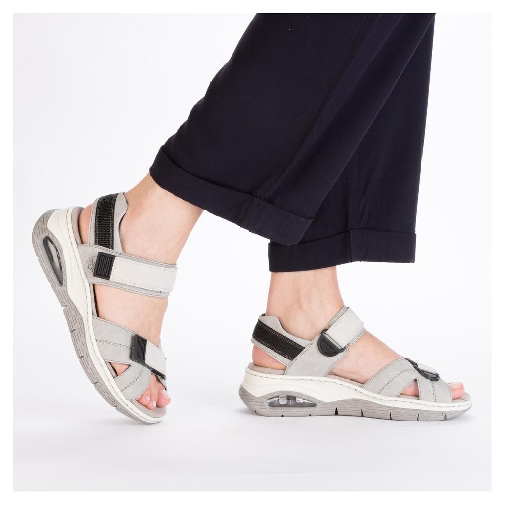 Rieker Trekkingsandale Outdoorsandale Sommerschuh Klettschuh Mit Rieker Air-Funktion