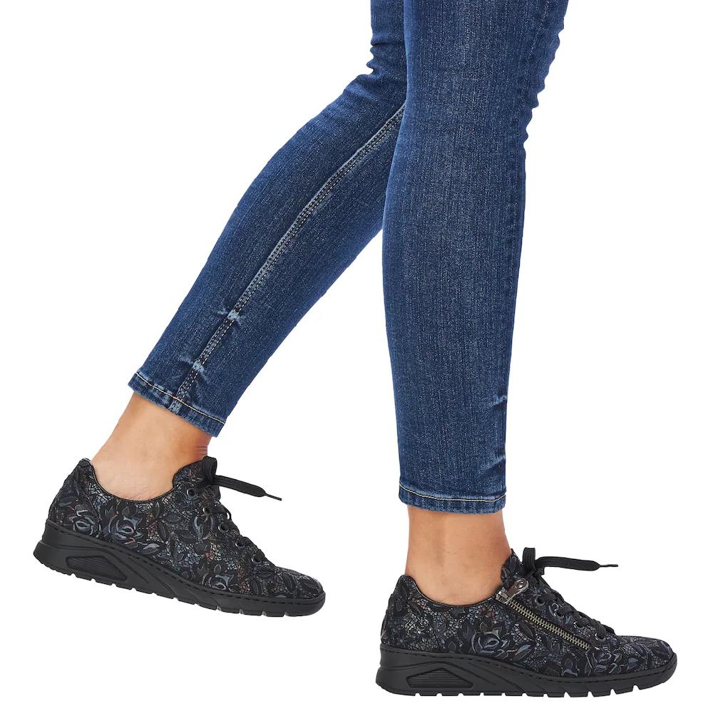 Rieker Wedgesneaker Mit Floralem Druck Freizeitschuh Halbschuh Schnürschuh Bestellen