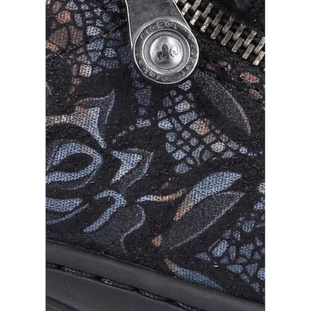 Rieker Wedgesneaker Mit Floralem Druck Freizeitschuh Halbschuh Schnürschuh Bestellen