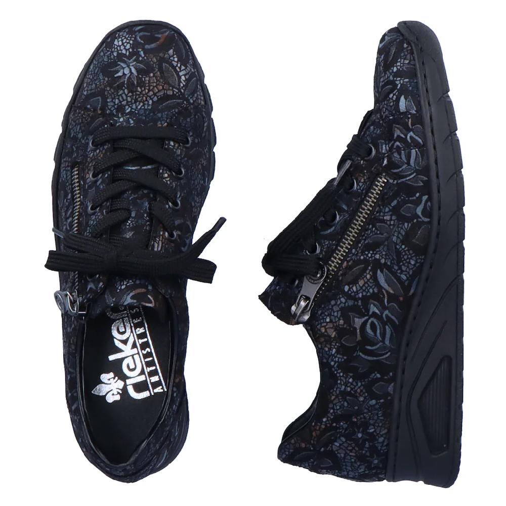 Rieker Wedgesneaker Mit Floralem Druck Freizeitschuh Halbschuh Schnürschuh Bestellen