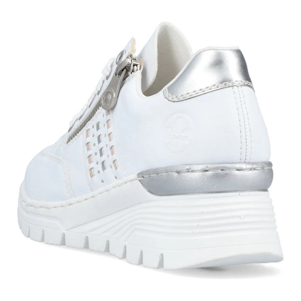 Rieker Wedgesneaker Mit Seitlichen Flechtdurchzügen Freizeitschuh Halbschuh Schnürschuh Online Bestellen