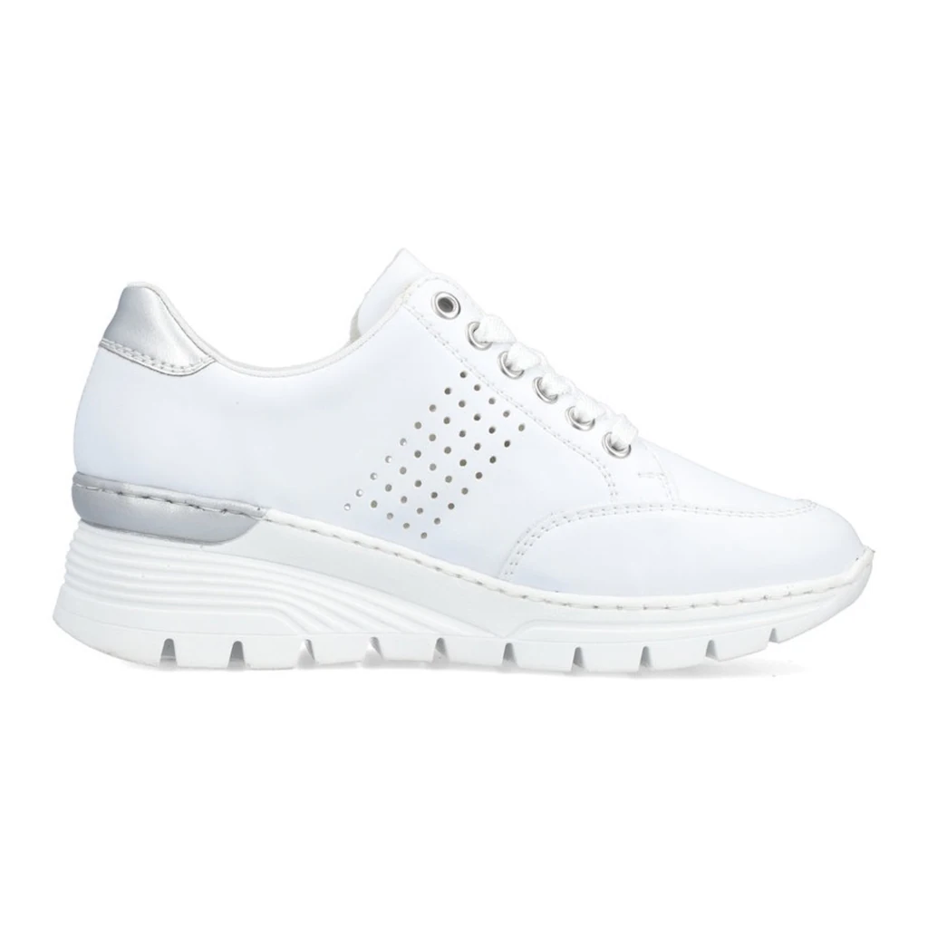 Rieker Wedgesneaker Mit Seitlichen Flechtdurchzügen Freizeitschuh Halbschuh Schnürschuh Online Bestellen