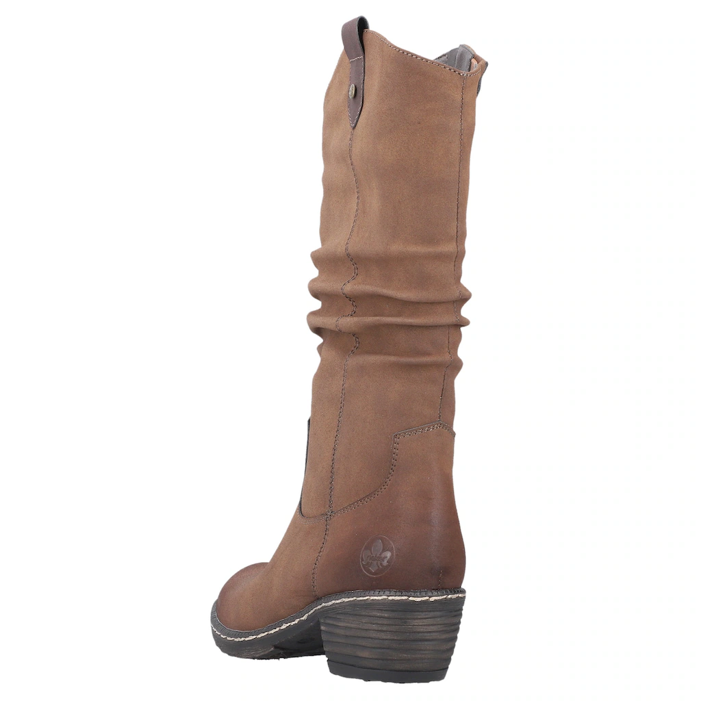 Rieker Westernstiefel Cowboystiefel Blockabsatz Mit Innenreißverschluss Kaufen