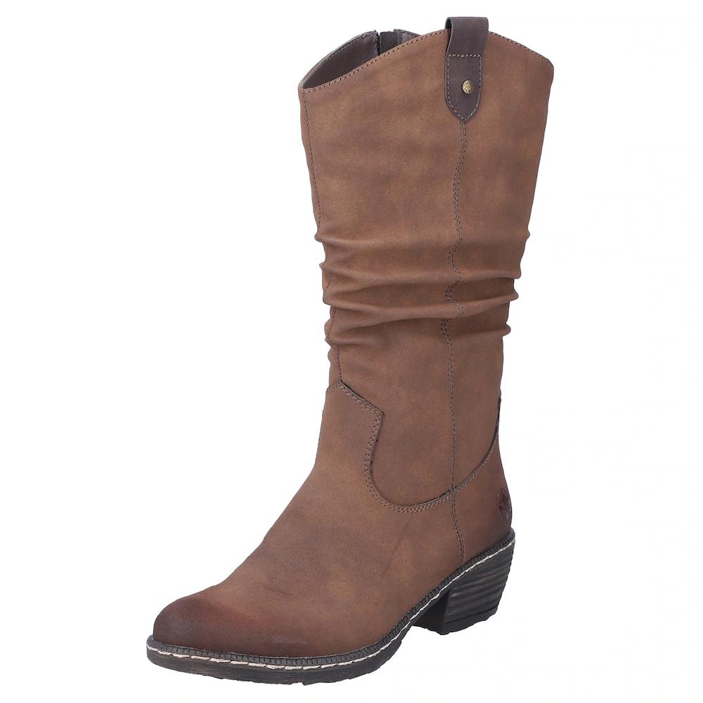Rieker Westernstiefel Cowboystiefel Blockabsatz mit Innenreißverschluss kaufen