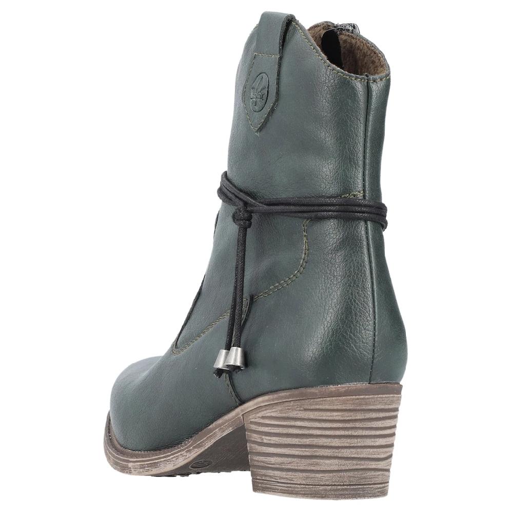 Rieker Westernstiefelette Cowboyboots Stiefelette Blockabsatz In Spitz Zulaufender Form ▷ Für