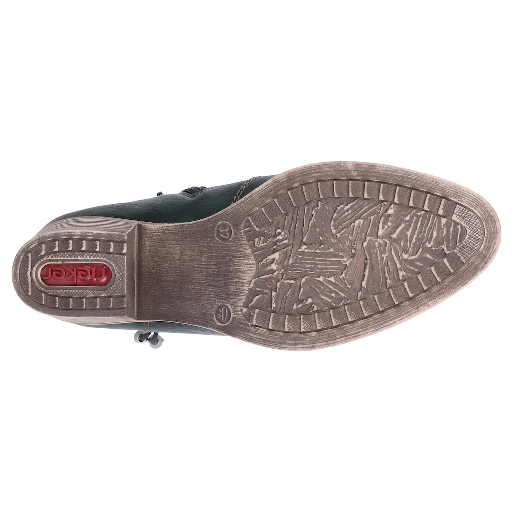 Rieker Westernstiefelette Cowboyboots Stiefelette Blockabsatz In Spitz Zulaufender Form ▷ Für