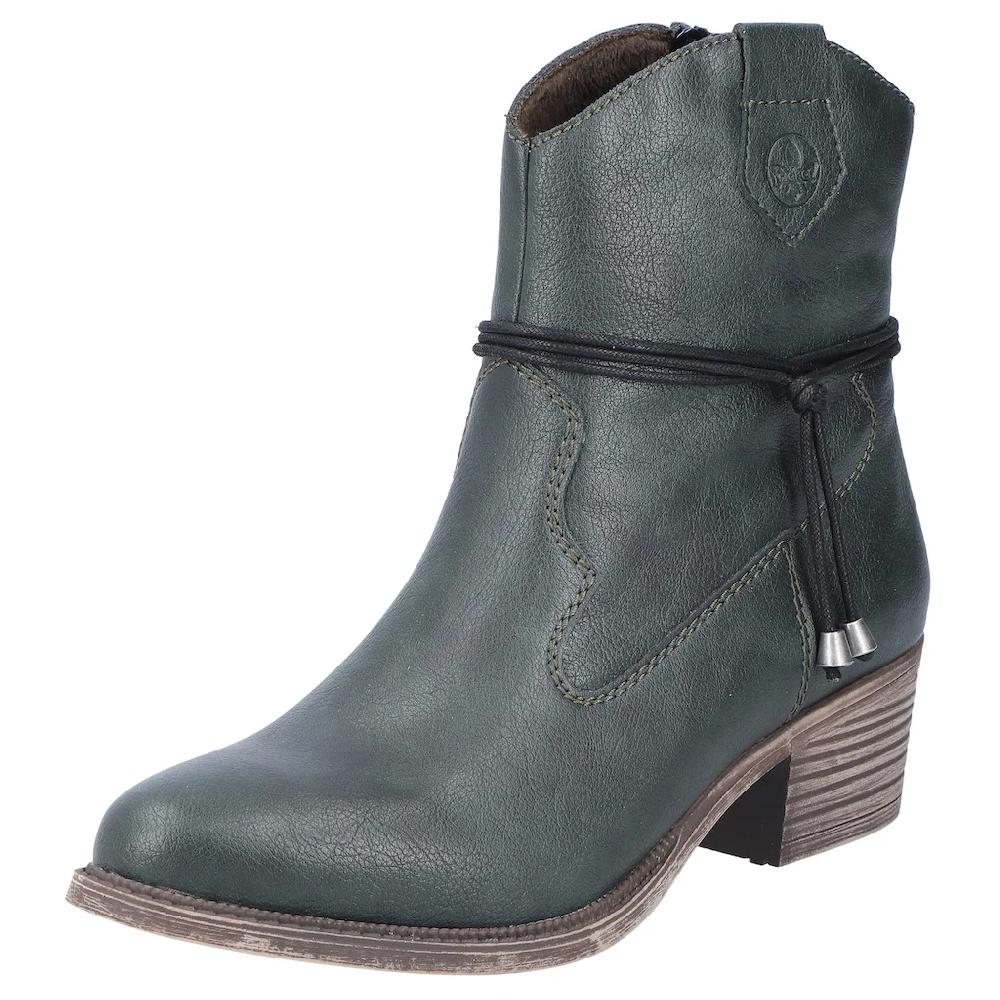 Rieker Westernstiefelette Cowboyboots Stiefelette Blockabsatz in spitz zulaufender Form ▷ für