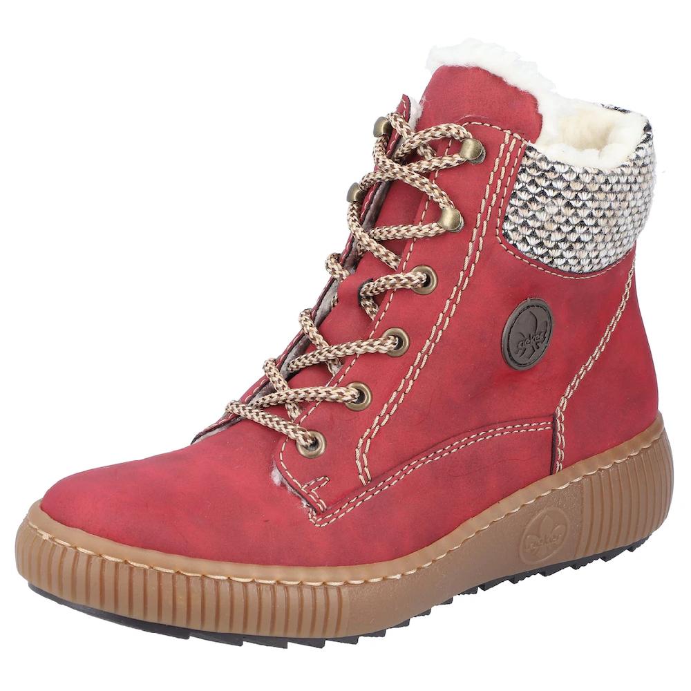 Rieker Winterboots mit kontrastfarbenen Ziernähten ▷ für