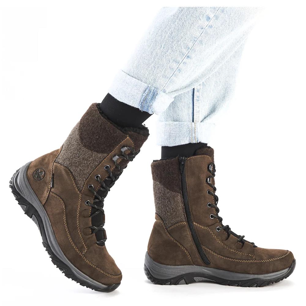 Rieker Winterboots Outdoorboots Stiefelette Mit TEX Und Innenreißverschluss ▷ Für