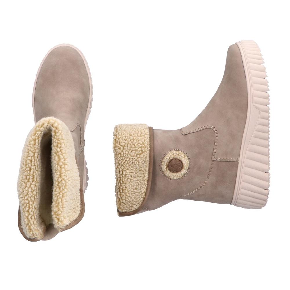 Rieker Winterboots Schlupfboots Plateau-Stiefelette Mit Praktischem Reißverschluss Online Bestellen