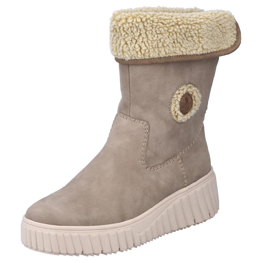 Rieker Winterboots Schlupfboots Plateau-Stiefelette mit praktischem Reißverschluss online bestellen