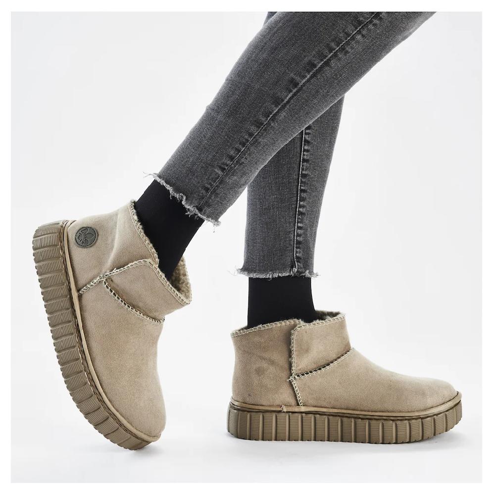 Rieker Winterboots Schlupfboots Stiefelette Mit Modischer Plateausohle Online Kaufen