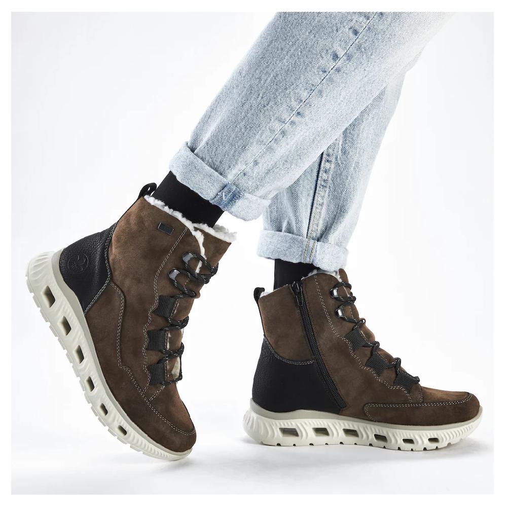 Rieker Winterboots Schnürboots Outdoorboots Mit Wasserabweisender RiekerTEX-Membran ▷ Für