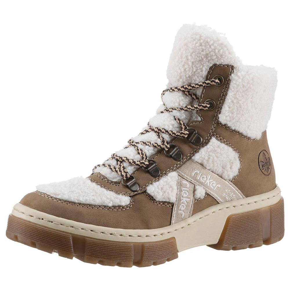 Rieker Winterboots Schnürboots Snowboots Profilsohle Mit Innenreißverschluss Kaufen