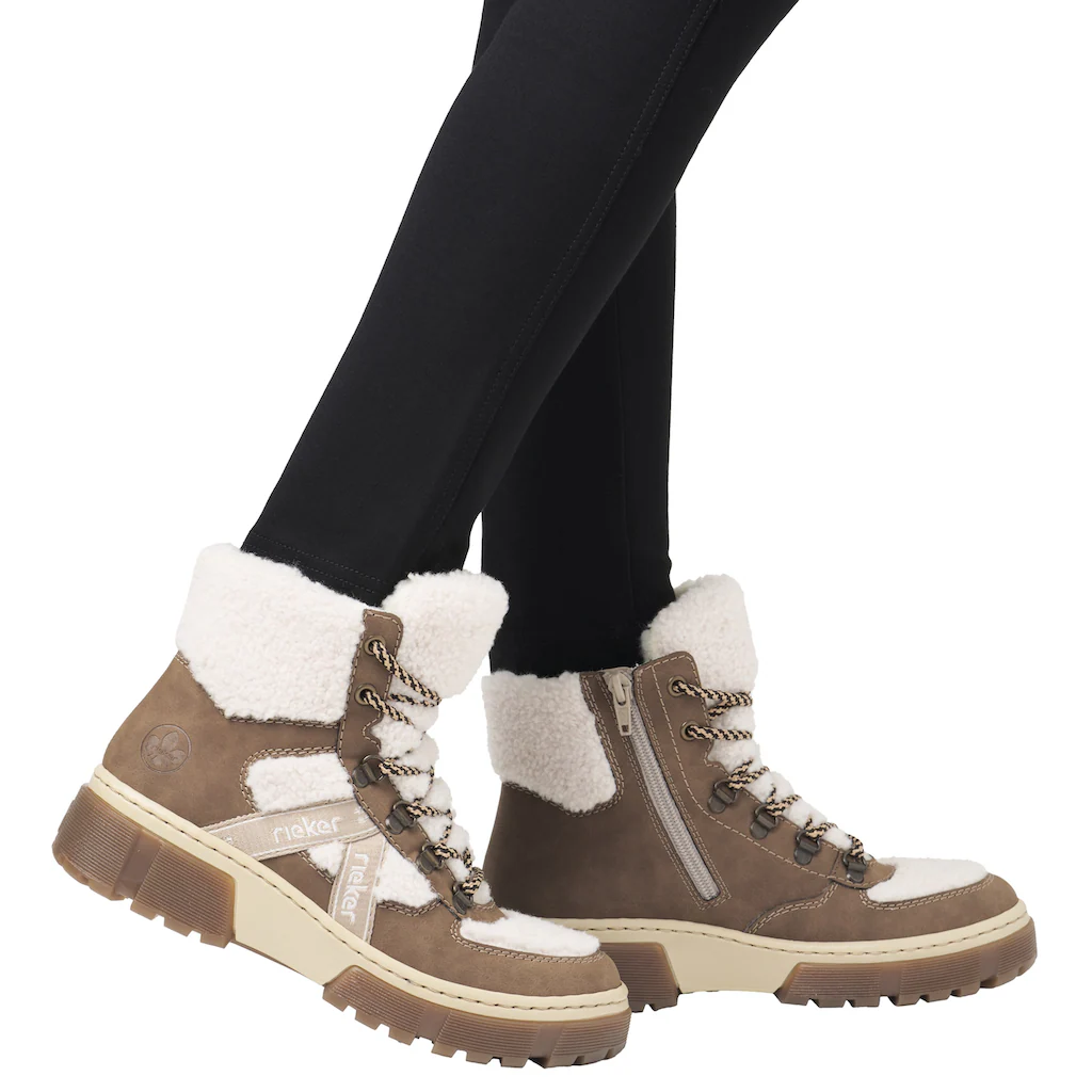 Rieker Winterboots Schnürboots Snowboots Profilsohle Mit Innenreißverschluss Kaufen