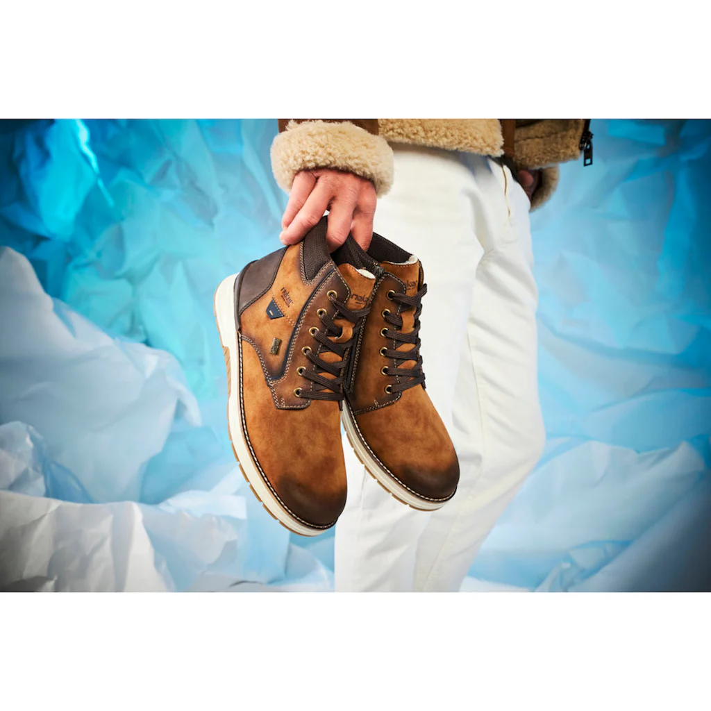 Rieker Winterboots Schnürboots Winterstiefelette MemoCup-Ausstattung Used-Optik online kaufen