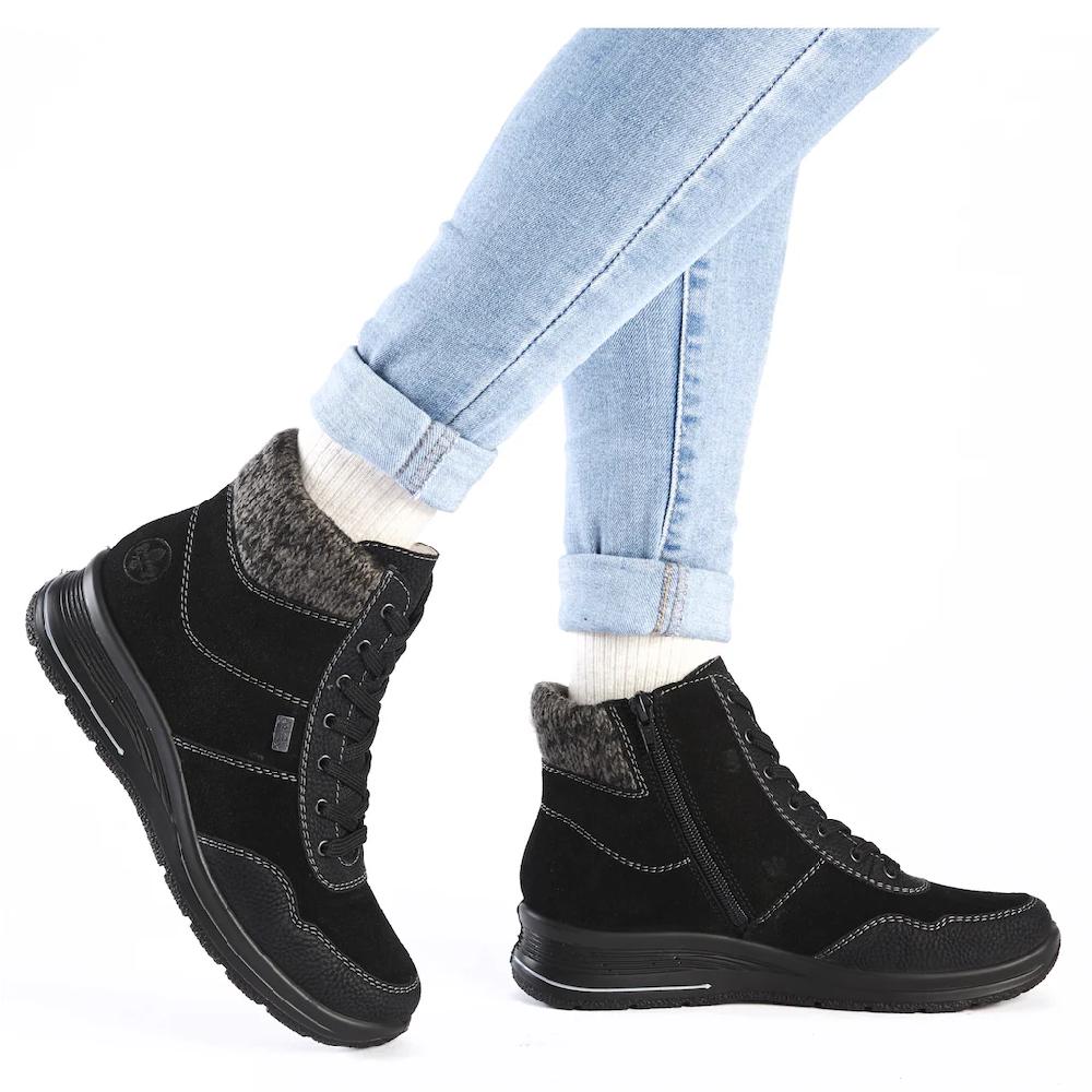 Rieker Winterboots Stiefelette Outdoorboots Mit Wasserabweisender RiekerTEX-Membran ▷ Für