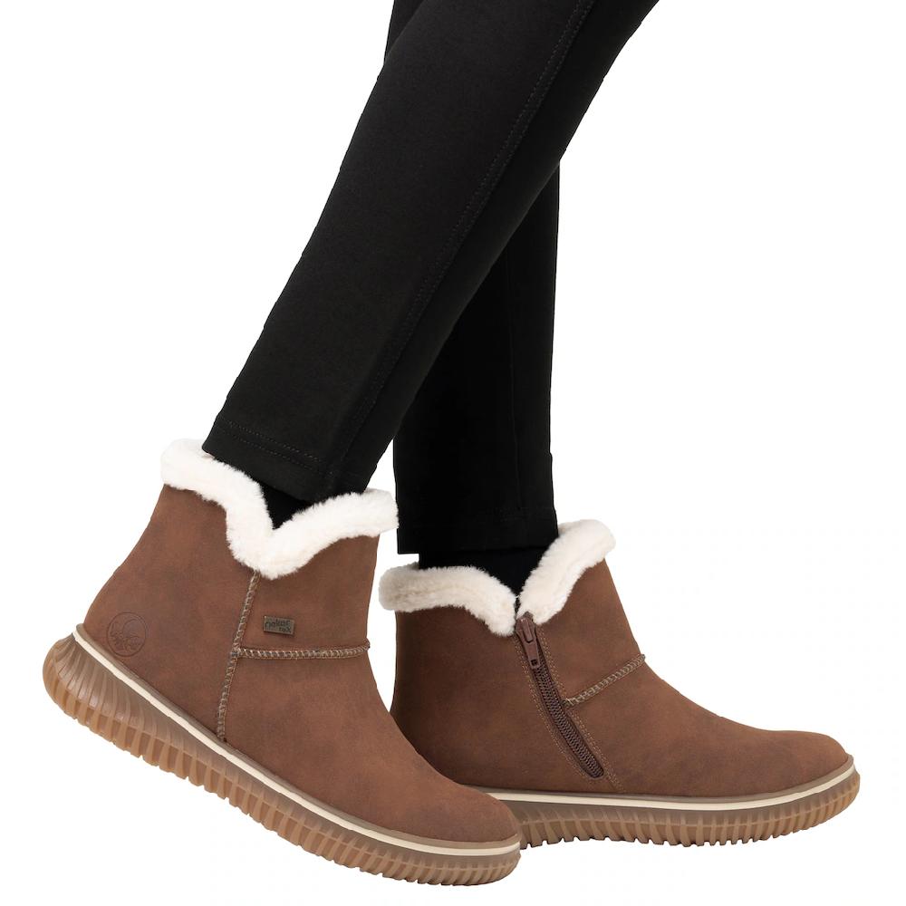 Rieker Winterboots Stiefelette Warmfutter Mit Wasserabweisender RiekerTEX-Membran ▷ Für
