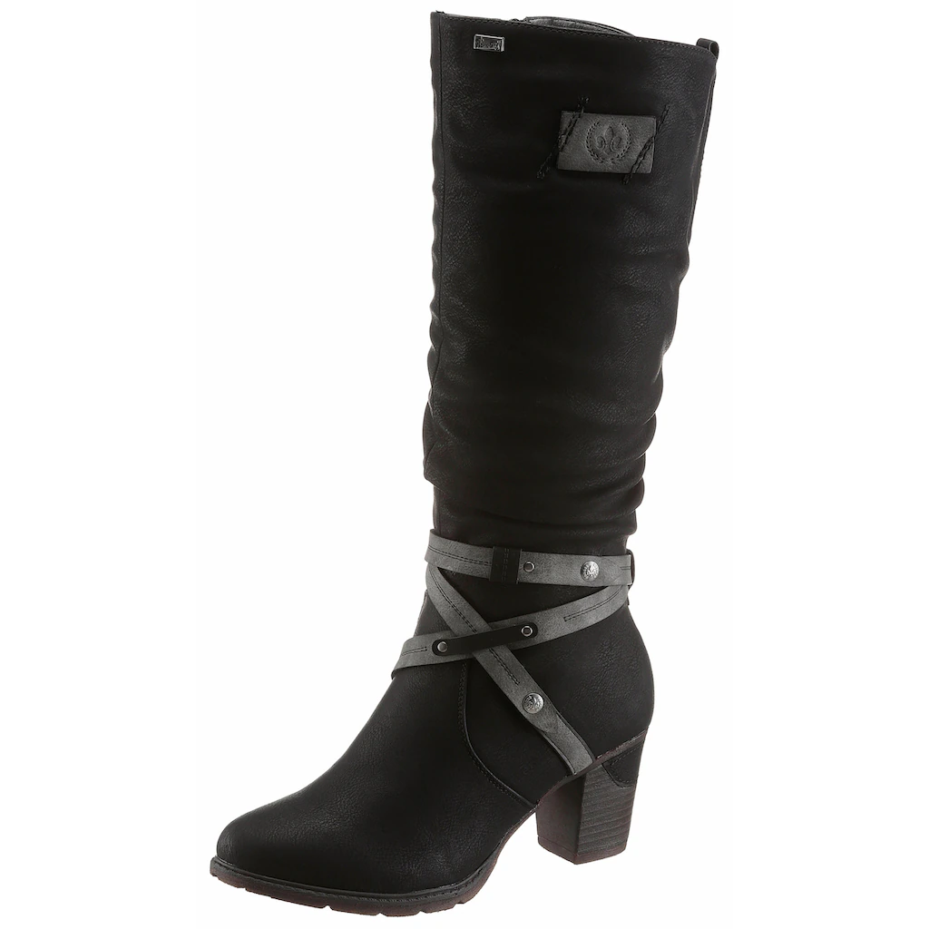 Rieker Winterstiefel Blockabsatz Rieker TEX-Membran Mit Stylischem Zierriemchen Kaufen