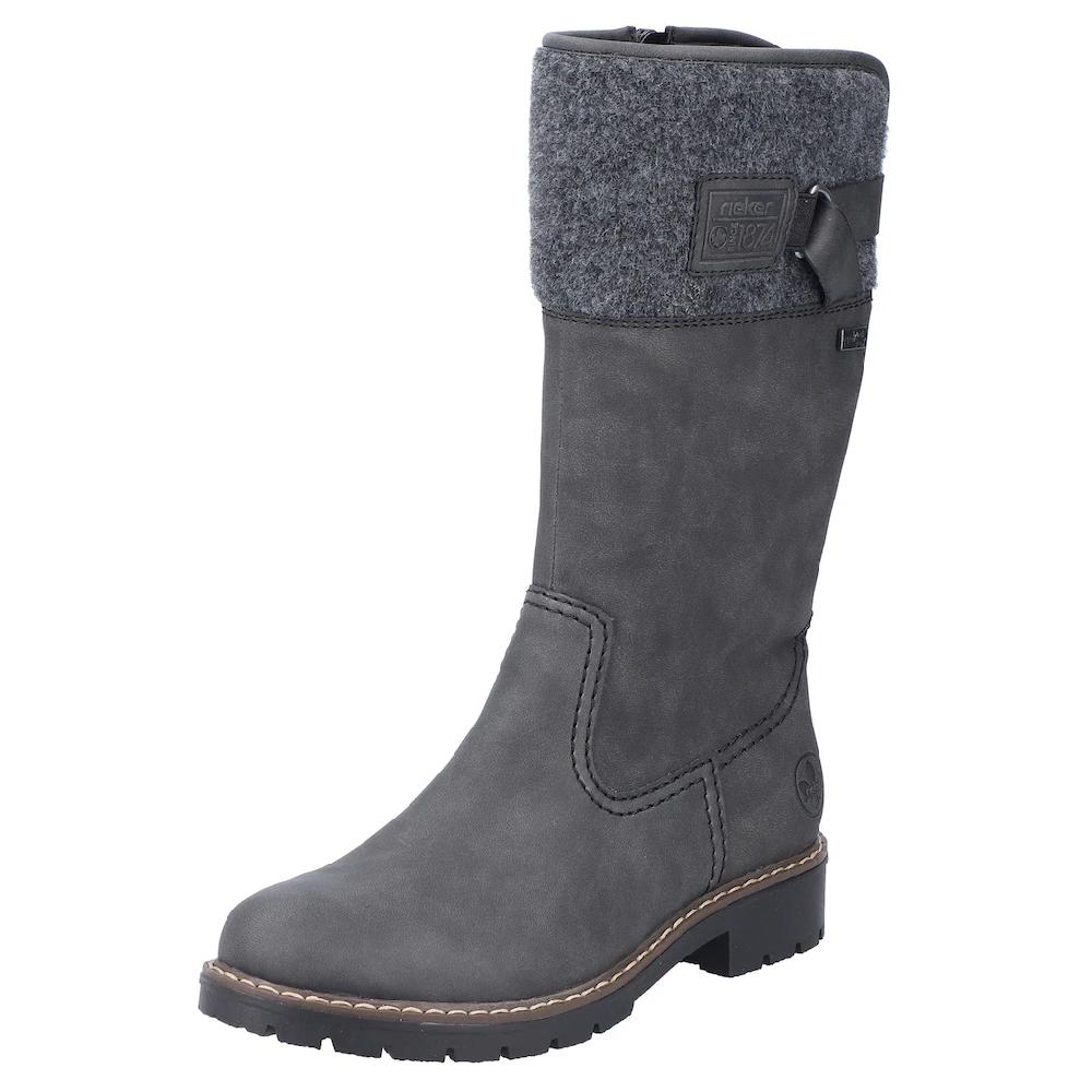 Rieker Winterstiefel Boots Blockabsatz mit wasserabweisender riekerTEX-Membran online bestellen